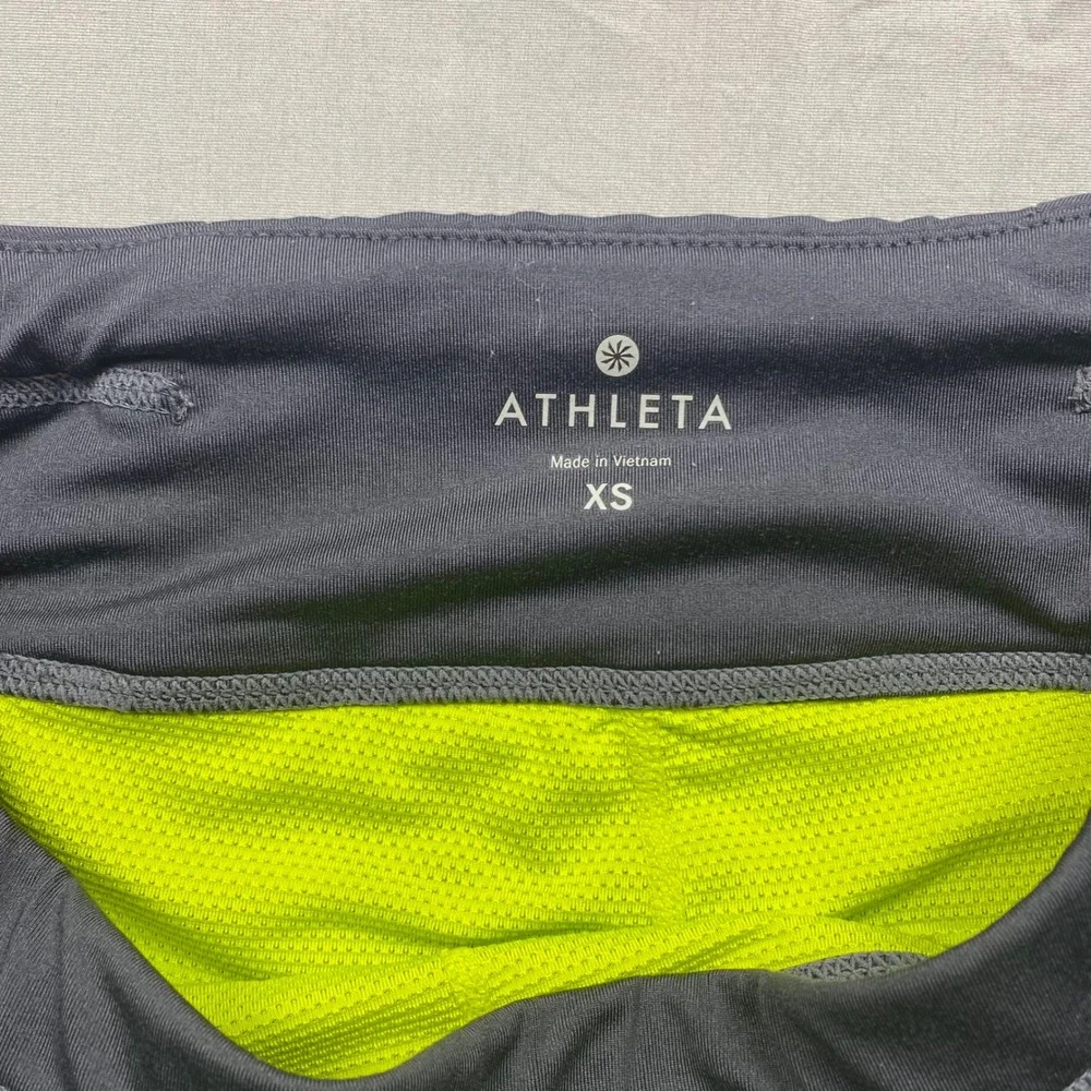Athleta Skort Womens‎ XS Gray Pleated Back Tennis Golf Athletic Skirt Lined